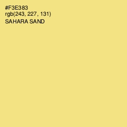 #F3E383 - Sahara Sand Color Image