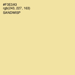#F3E3A3 - Sandwisp Color Image
