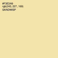 #F3E3A9 - Sandwisp Color Image