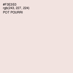 #F3E3E0 - Pot Pourri Color Image