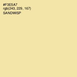 #F3E5A7 - Sandwisp Color Image