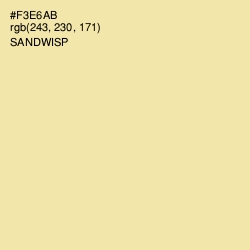 #F3E6AB - Sandwisp Color Image