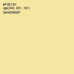 #F3E7A1 - Sandwisp Color Image