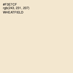 #F3E7CF - Wheatfield Color Image