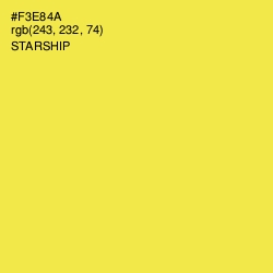#F3E84A - Starship Color Image