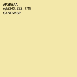 #F3E8AA - Sandwisp Color Image