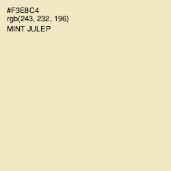 #F3E8C4 - Mint Julep Color Image