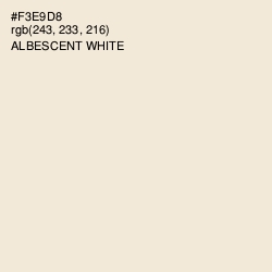 #F3E9D8 - Albescent White Color Image