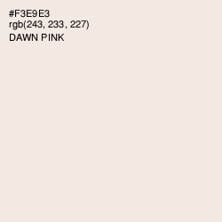 #F3E9E3 - Dawn Pink Color Image