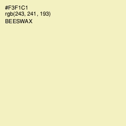 #F3F1C1 - Beeswax Color Image