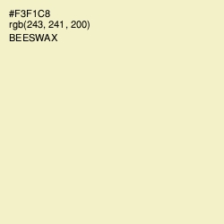 #F3F1C8 - Beeswax Color Image