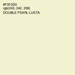 #F3F2D0 - Double Pearl Lusta Color Image