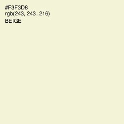 #F3F3D8 - Beige Color Image