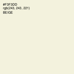 #F3F3DD - Beige Color Image