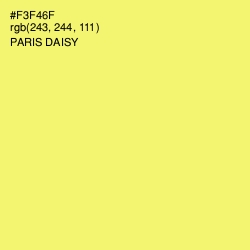 #F3F46F - Paris Daisy Color Image