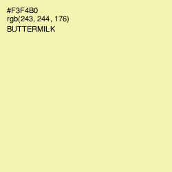 #F3F4B0 - Buttermilk Color Image