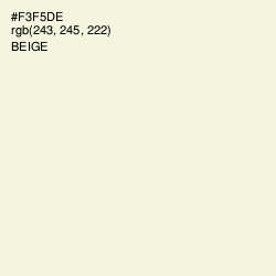 #F3F5DE - Beige Color Image