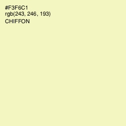 #F3F6C1 - Chiffon Color Image