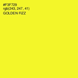 #F3F729 - Golden Fizz Color Image