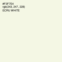 #F3F7E4 - Ecru White Color Image