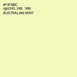 #F3F8BC - Australian Mint Color Image