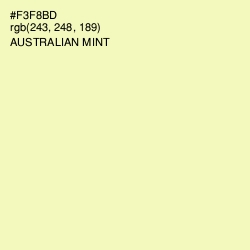 #F3F8BD - Australian Mint Color Image