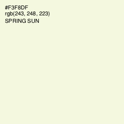 #F3F8DF - Spring Sun Color Image