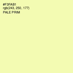 #F3FAB1 - Pale Prim Color Image