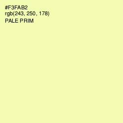 #F3FAB2 - Pale Prim Color Image