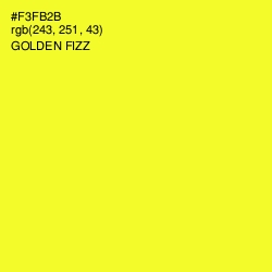 #F3FB2B - Golden Fizz Color Image