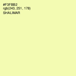 #F3FBB2 - Shalimar Color Image