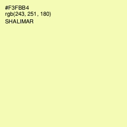 #F3FBB4 - Shalimar Color Image