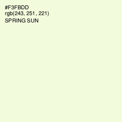 #F3FBDD - Spring Sun Color Image