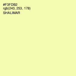 #F3FDB2 - Shalimar Color Image