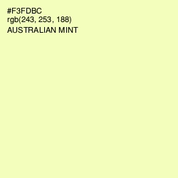 #F3FDBC - Australian Mint Color Image