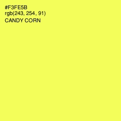 #F3FE5B - Candy Corn Color Image