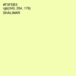 #F3FEB3 - Shalimar Color Image