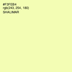 #F3FEB4 - Shalimar Color Image