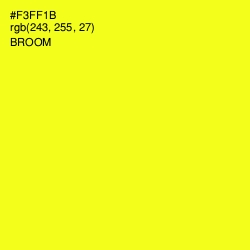 #F3FF1B - Broom Color Image