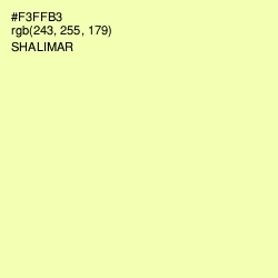 #F3FFB3 - Shalimar Color Image