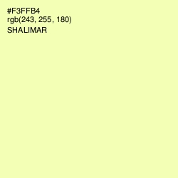 #F3FFB4 - Shalimar Color Image