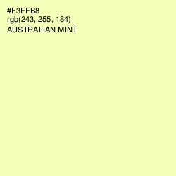 #F3FFB8 - Australian Mint Color Image