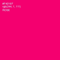 #F4016F - Rose Color Image