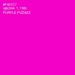 #F401C7 - Purple Pizzazz Color Image