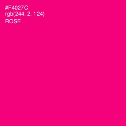 #F4027C - Rose Color Image