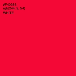 #F40936 - Torch Red Color Image