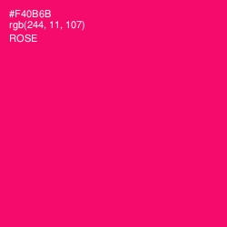 #F40B6B - Rose Color Image