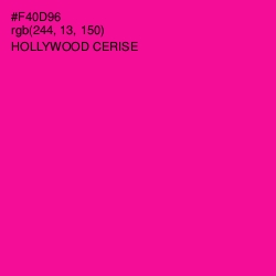 #F40D96 - Hollywood Cerise Color Image