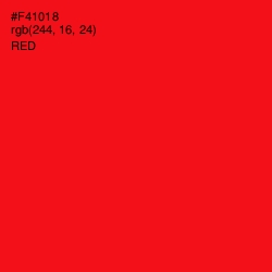 #F41018 - Red Color Image