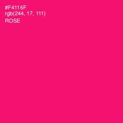 #F4116F - Rose Color Image